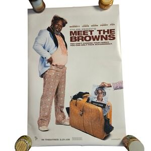 Meet the Browns 2008 Original Movie Poster 27x40 Tyler Perry Angela Bassett D/S